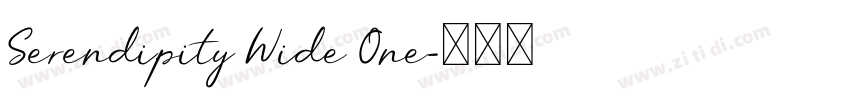 Serendipity Wide One字体转换